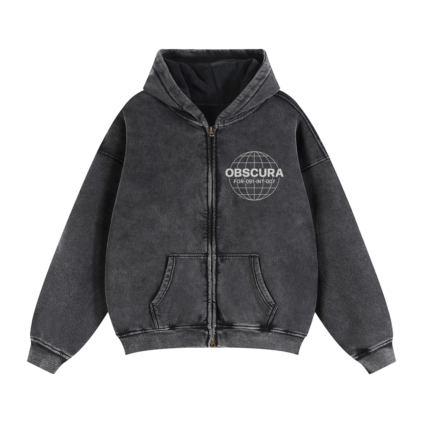 SIGNAL LOST ZIP BOXY HOODIE
