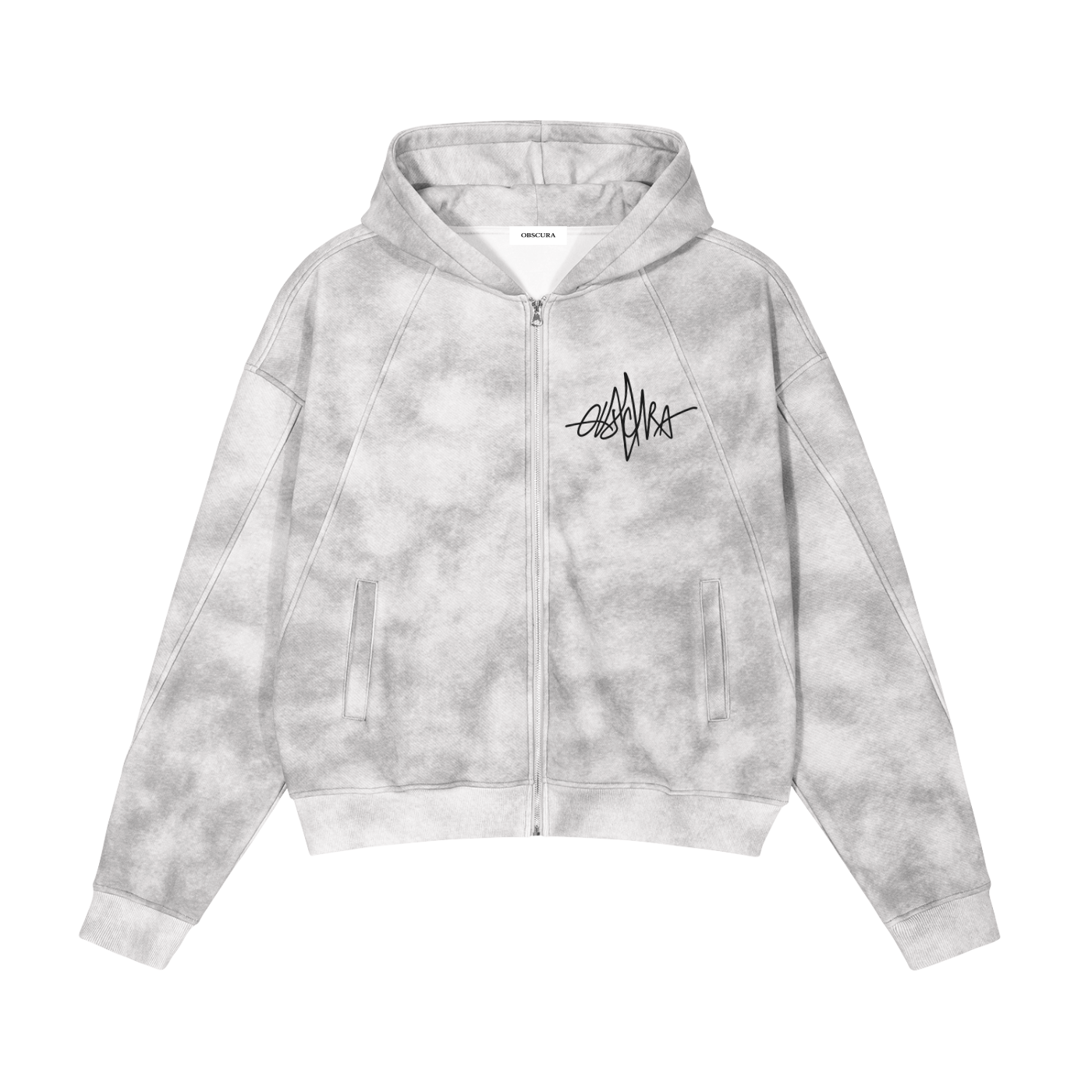 MINERAL WASH ZIP HOODIE