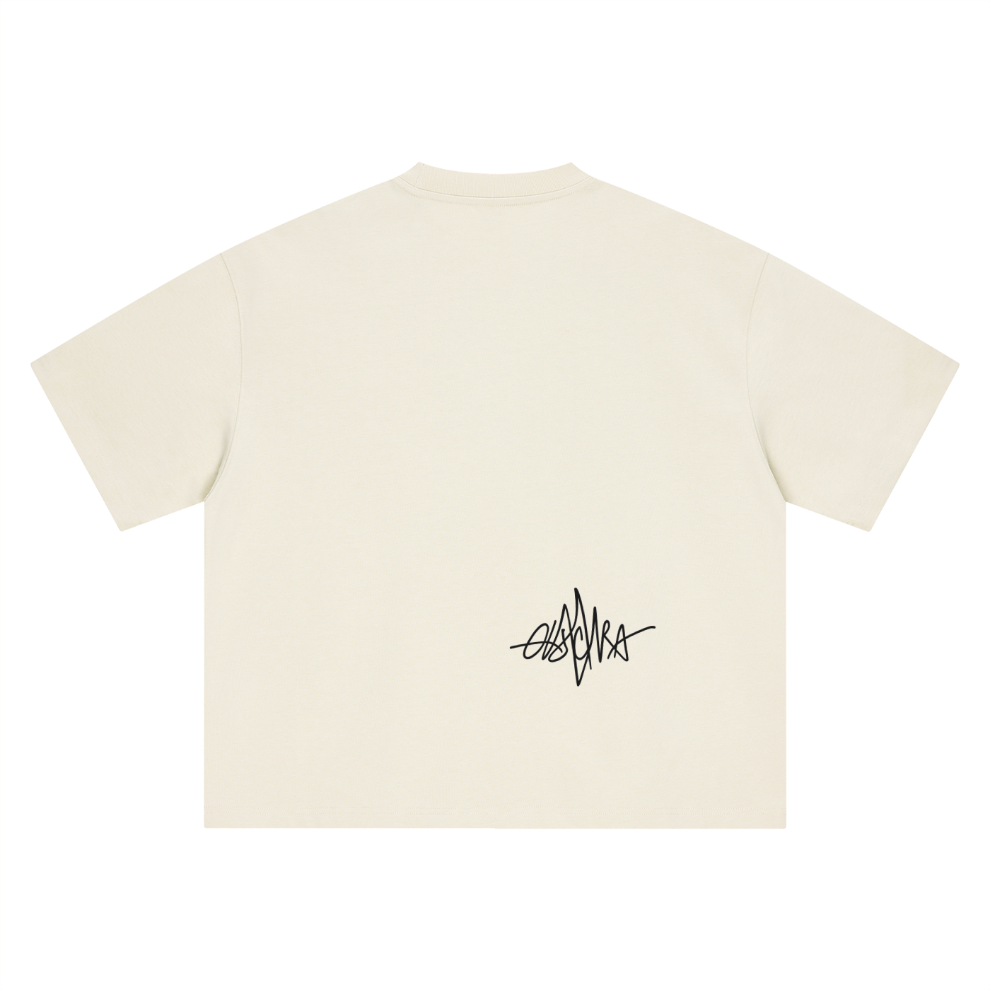 OB$CURA ARCH TEE — CREAM