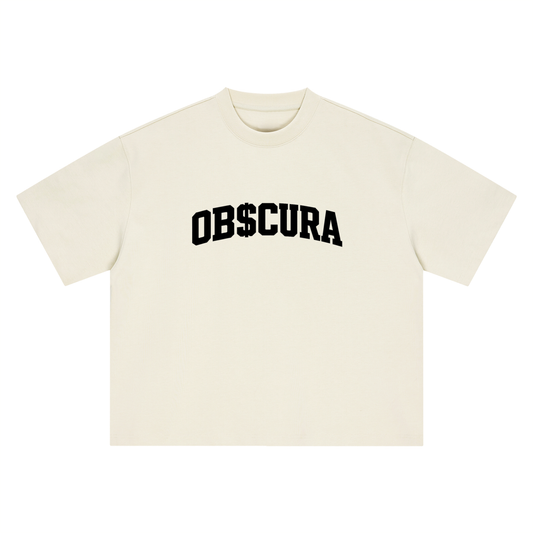 OB$CURA ARCH TEE — CREAM